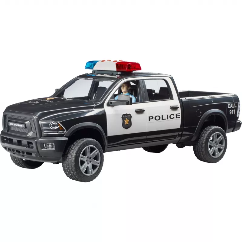 BRUDER RAM 2500 Policijas pikaps 02505 – mēroga modelis, rotaļu auto