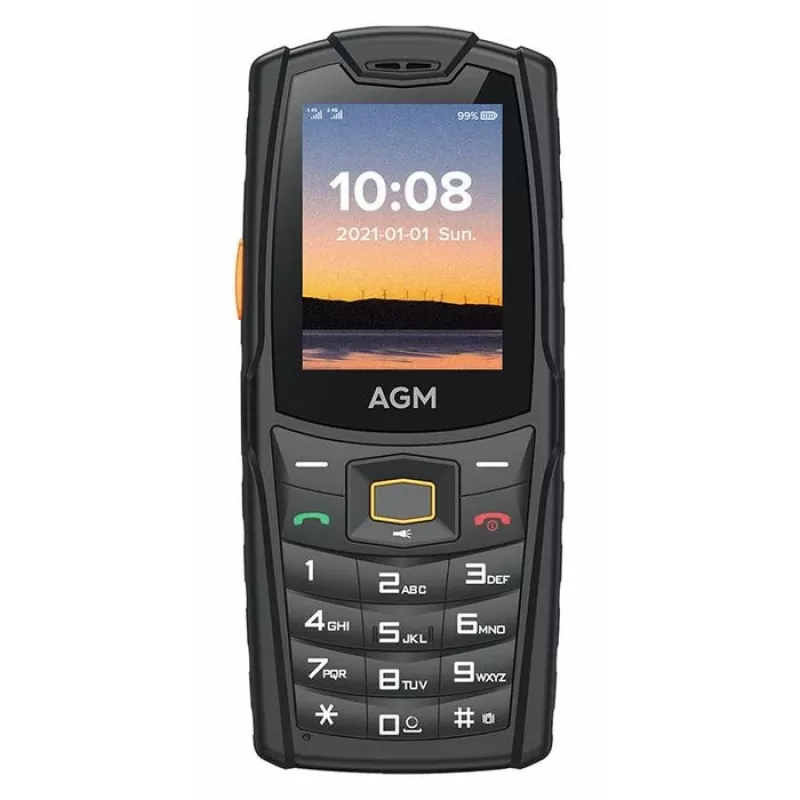 AGM M6 4G izturīgs āra tālrunis ar pogām (monobloks), IP68/IP69K, MIL-STD-810H, bez barošanas adaptera