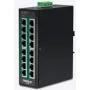 TRENDnet TI-PG160 - Nenodrošināts tīkla slēdzis - 16 porti Gigabit Ethernet (PoE+) - DIN sliedes un sienas montāžai - PoE+ budžets 240 W