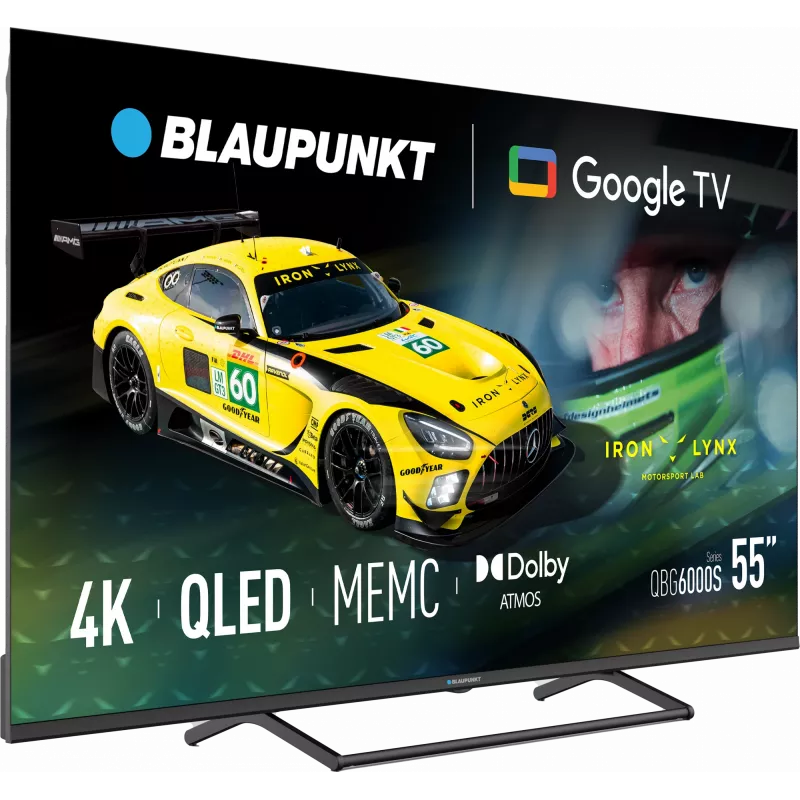 Blaupunkt QLED televizors 55QBG6000S 55 inch Smart TV Google TV Melns