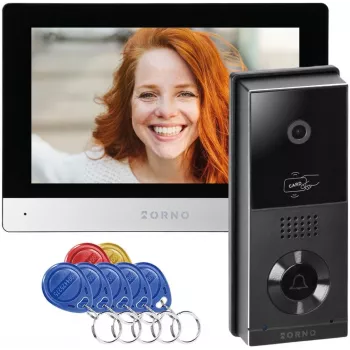 Video durvju telefons ORNO OR-VID-MA-1079/B, 7 collu krāsu ekrāns, 2-vadu savienojums