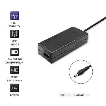 Qoltec 50015.60W Barošanas adapteris Samsung | 60W | 19V | 3.15A | 5.5*3.5+pin | +strāvas kabelis