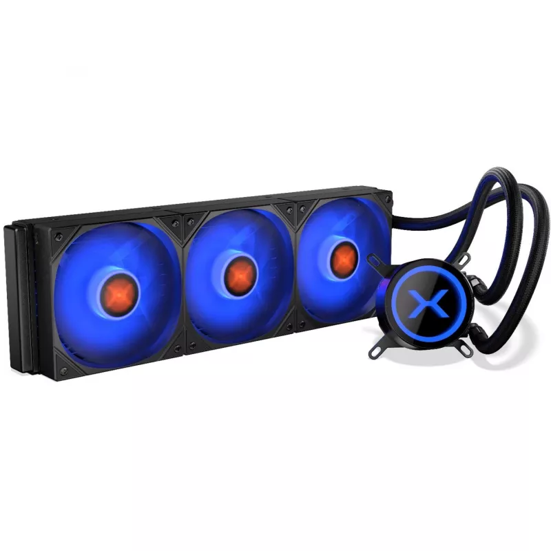 KRUX HydroX 360 ARGB AIO šķidruma procesora dzesētājs, 360 mm, melns