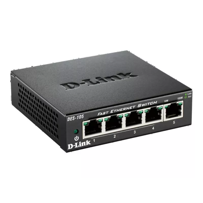 D-Link DES-105 Nenodrošināts L2 Slēdzis