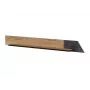 Peldošais plaukts cama meble OVO 1300×200×150 mm ozols/betons, skaidu plātne, sienas stiprinājums