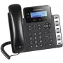 DECT telefons Grandstream GXP1628 — galda/sienas telefons, LCD 132x48 px, skaļrunis, 500 kontakti, RJ‑9 austiņas