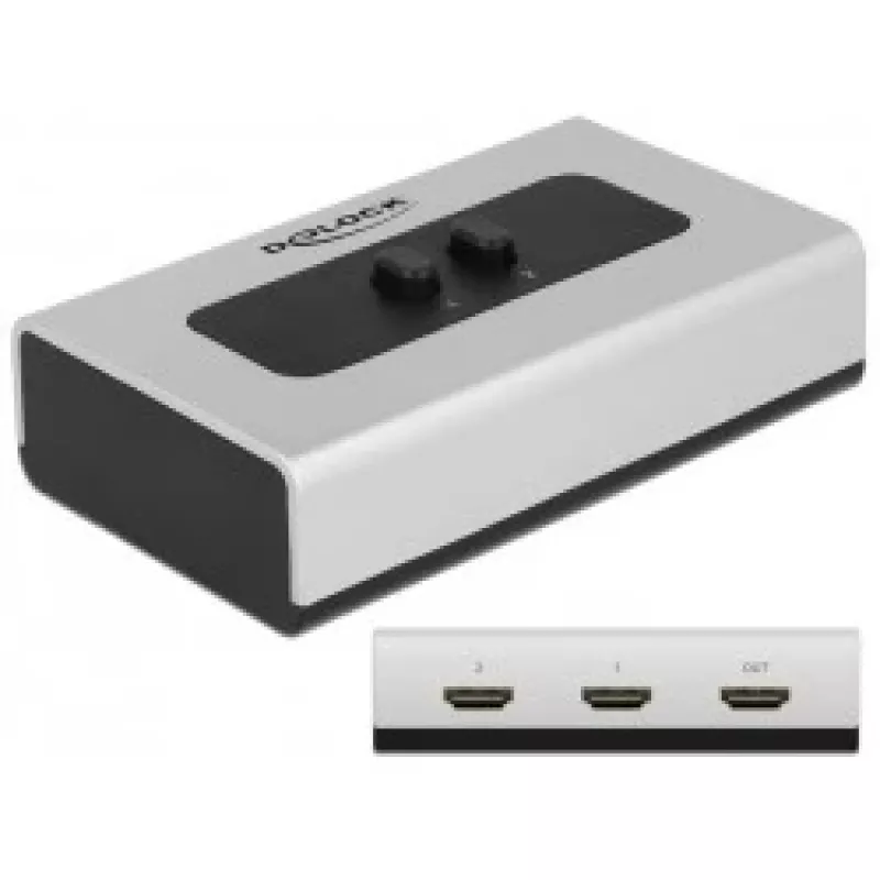 HDMI slēdzis DeLOCK 87663, 2 ieejas, 1 izeja, 1080p
