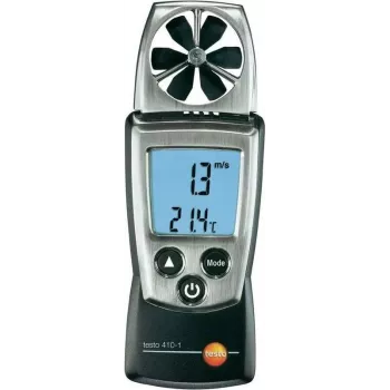 Anemometrs ar lāpstiņu testo 410-1 (0560 4101) — pārnēsājams gaisa ātruma un temperatūras mērītājs