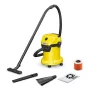 Slapjās un sausās tīrīšanas putekļsūcējs Karcher WD 3 V-17/4/35, 17 L, 1000 W, 4.5 kg, 4 riteņi, 3.5 m šļūtene