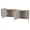 Kumode Cama Meble FELLINI 2000×400×700 mm, krāsa cashmere, eļļota ozola virsma