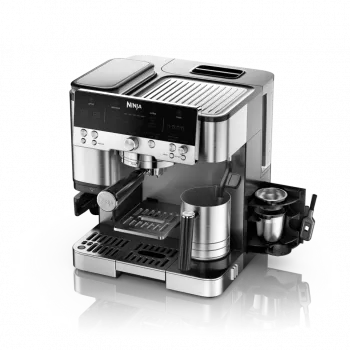 Espresso automāts Ninja ES601EU — 2 L ūdens tvertne, viena tase, melns/nerūsējošs tērauds