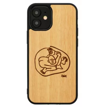 Aizsargmaciņš Man and Wood iPhone 12 mini ar bērnu zivju dizainu