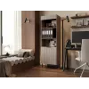 Cama 3 ALMERA Grāmatu skapis 60x42x185 valrieksts/kašmira