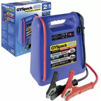 Jump starter GYS PACK 400 12V 480A — pārnēsājams 12 V akumulatora starteris, 480 A maksimālā strāva