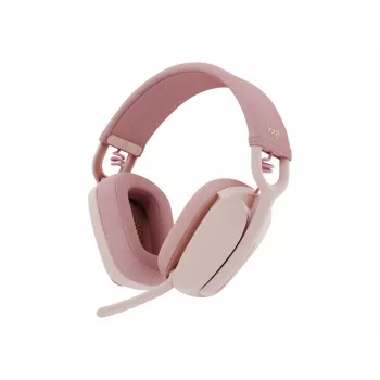 LOGITECH ZONE VIBE 100 rozā bezvadu austiņas ar mikrofonu 981-001224