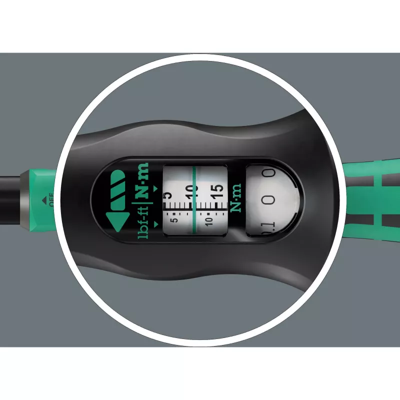 Wera 05075691001 Nm mehāniskā klikšķu dinamometriskā atslēga, 330 mm