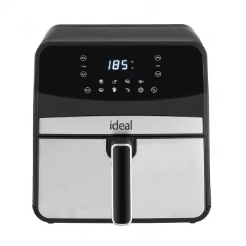 Karstā gaisa fritieris Eldom IK1501 — 6,5 L, 1800 W, skārienjutīgs LED, regulējams termostats, noņemama trauks, mazgājams trauku mašīnā