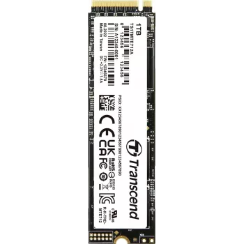Transcend MTE712A - SSD - šifrēts - 1 TB - Iekšējais - M.2 2280 (Divpusējs) - PCIe 4.0 x4 (NVMe) - 256 bitu AES - Paššifrējošs disks (SED), TCG Opal Encryption 2.0 (TS1TMTE712A)