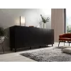 Kumode Cama Meble ETNA 2000×420×820 mm, matēti melna, skaidu plātne