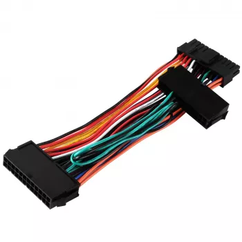 Barošanas avota adapteris SILVERSTONE SST-PP10 — dubults 24-pin uz vienu 24-pin kabeļa adapteris