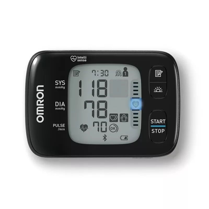 Omron RS7 Intelli IT Plaukstas automātiskais asinsspiediena mērītājs (2 lietotāji)