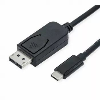 ROLINE 11.04.5835 Video kabeļa adapteris 1 m DisplayPort USB Type-C Melns (11.04.5835)