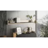 Cama Shelf PORTO 150x18x16.5 ozols/melns