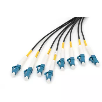 DIGITUS Vienmodas šķiedru optikas sadales kabelis, OS2, 8 šķiedras, LC/UPC - LC/UPC