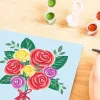 Ravensburger krāsošanas komplekts CreArt – Rožu pušķis, krāso pēc numuriem (modelis 25520)
