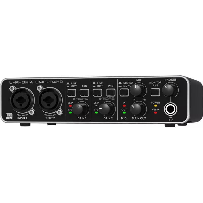 Behringer UMC204HD papildaprīkojums mūzikas iekārtām