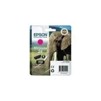 Epson Elephant Singlepack Magenta 24 Claria Photo HD Ink, magenta, pigmenta tinte, 1 gab.