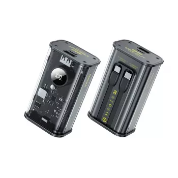 WEKOME Power Bank WK-WP-345_BLACK, 1000 mAh ātra uzlāde
