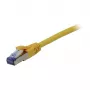 Savienojuma kabelis RJ45 CAT6A 500MHz 10m dzeltens S-STP (S/FTP) AWG27 LSZH Synergy 21