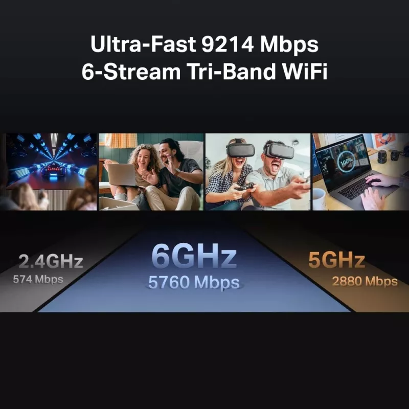 TP-Link Archer BE9300 Trīsjoslu Wi-Fi 7 maršrutētājs