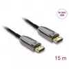 DELOCK aktīvais optiskais kabelis DisplayPort 2.1 8K 60 Hz 40 Gbps 15 m