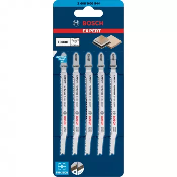 Bosch EXPERT 'HARDWOOD 2-SIDE CLEAN' T308 BF Jigsaw zāģa asmens Bimetal 5 gab.