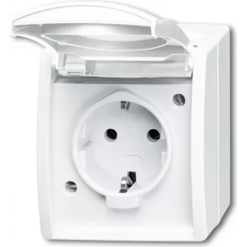Busch Jaeger 2083-0-0831 Kontaktligzda CEE 7/3 Balta