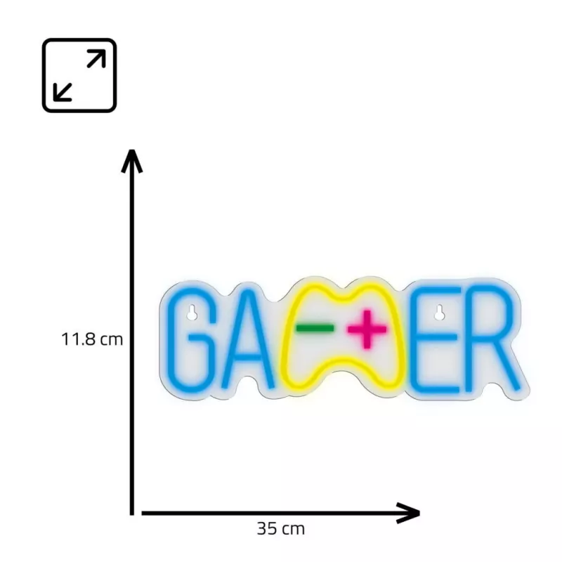 LED Neon gaismas lente MANTA SNL62MT GAMER RGB - RGB spēļu neon lente
