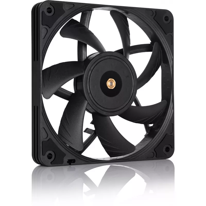Noctua NF-A12x15 PWM CH.BK.S klusais plānās korpusa ventilators, 120 mm, 15 mm biezums, 12 V, PWM, 450–1850 RPM, 94,2 m³/h, 23,9 dB, SSO gultnis