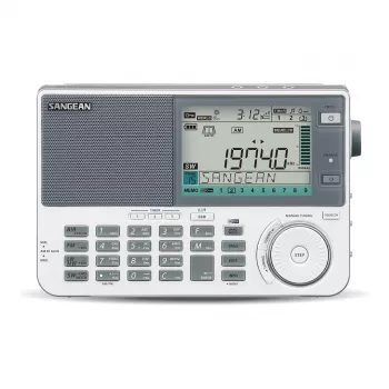Pārnēsājamais radio Sangean ATS-909 X2 balts — AM FM SW digitālā skaņošana