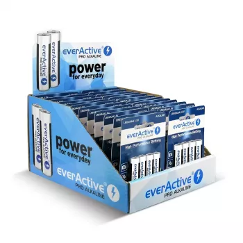 Alkaline baterijas everActive AAA LR03 1,5V 96 gab. iepakojums