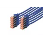 Tīkla kabelis Digitus CAT 6 S/FTP RJ-45 0,5m Zils