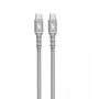 USB C - USB C kabelis 1 m silikona pelēks