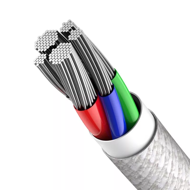 Baseus CATLGD-02 Lightning kabelis 1 m Balts