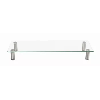 GEMBIRD MS-TABLE-GM-01 Stikla statīvs monitoram, melns, 580×210×90 mm