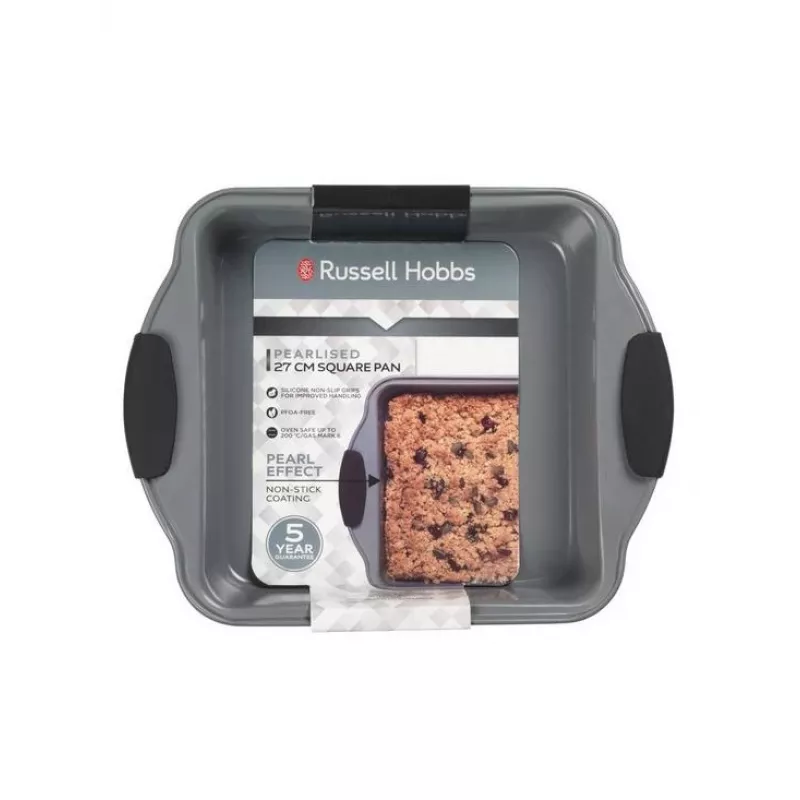 Kvadrātveida cepamā panna Russell Hobbs RH01913EU7 27 cm pērļotais nepiedegošais pārklājums