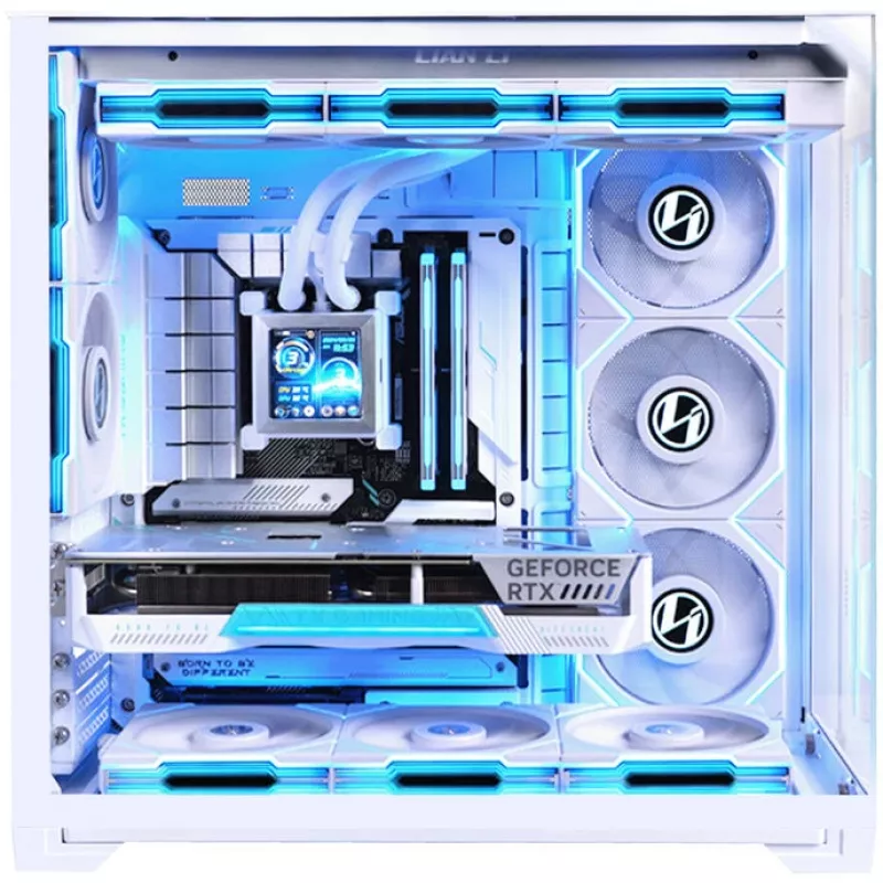 PC korpuss Lian Li O11 Vision Compact Tower Balts