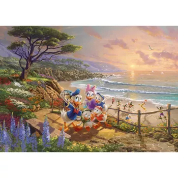 Thomas Kinkade Studios: Disney - Donald un Daisy A Duck Day Afternoon, Puzle 1000 gabali