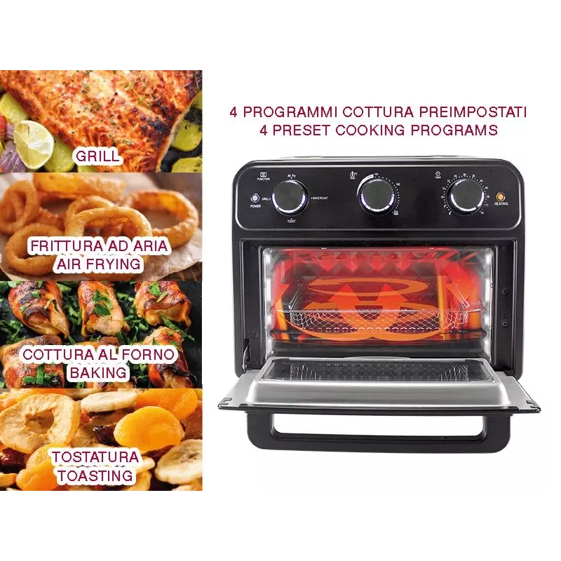 Beper P101FRI024 — Daudzfunkcionāls karstā gaisa fritētājs un cepeškrāsns