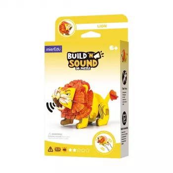 MierEdu Build and Listen 3D Puzle - Lauva